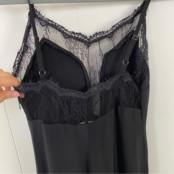 Stone Cold Fox Edwin Black Silk Slip Gown Size XS/S  Maxi Dress Elegant Silk - Picture 13 of 16